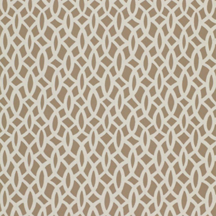 Chain Link Flax 5004753 by Schumacher Designer Wallpaper Textured Elements 6.75" - Swanky Fabrics -
