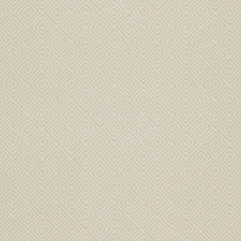Greek Key Bone 5004760 by Schumacher Designer Wallpaper The Smart Set 13.5" - Swanky Fabrics -