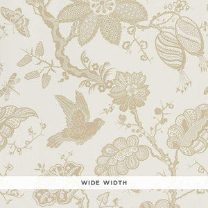 Schumacher Wallpaper Bali Vine Sandstone 5005001