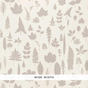 Schumacher Wallpaper Leaves Platinum 5005020