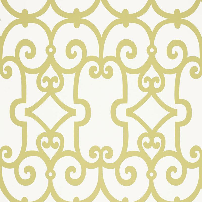 Manor Gate Aloe 5005050 by Schumacher Designer Wallpaper Modern Nature 13.5" - Swanky Fabrics -