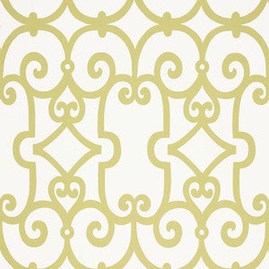 Schumacher Wallpaper Manor Gate Aloe 5005050