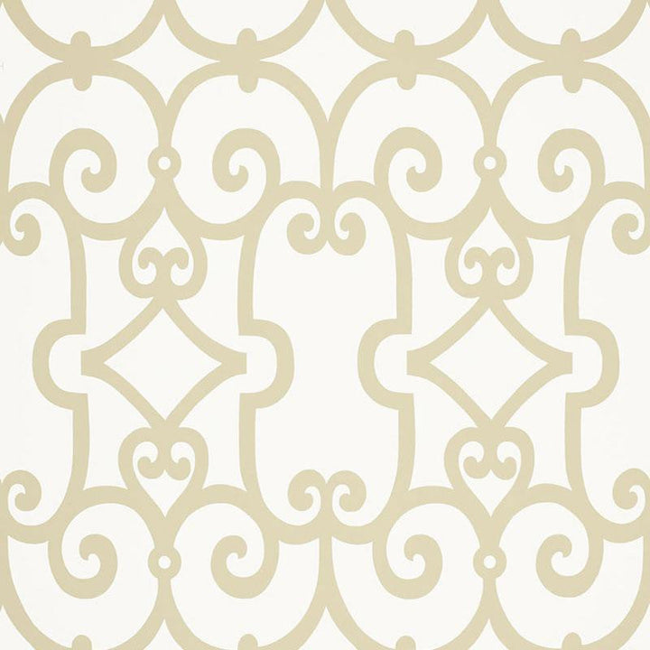 Manor Gate Sand 5005052 by Schumacher Designer Wallpaper Modern Nature 13.5" - Swanky Fabrics -