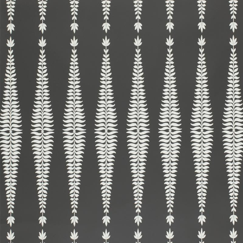 Fern Tree Graphite 5005073 by Schumacher Designer Wallpaper Modern Nature 3.38" - Swanky Fabrics -
