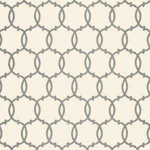 Schumacher Wallpaper Tracery Charcoal 5005121