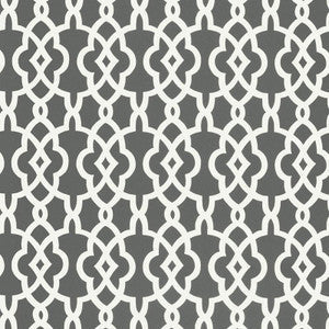 Schumacher Wallpaper Summer Palace Fret Smoke 5005141