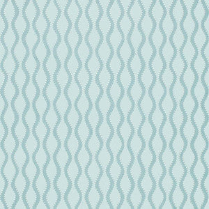Schumacher Wallpaper Ribbon Wave Aqua 5005162