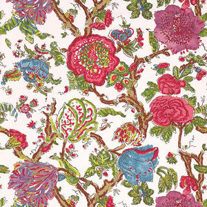 Schumacher Fabric Pondicherry Azalea 174120
