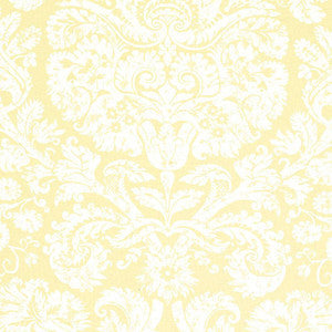 Schumacher Fabric Barresa Damask Maize 174130