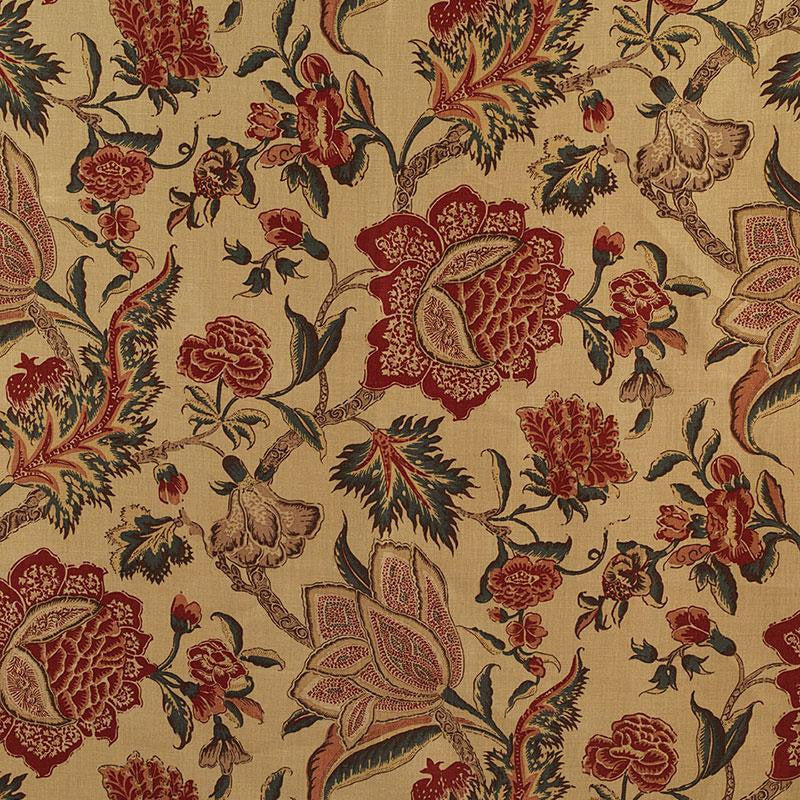 Ceylon Floral Vine Document 174340 by Schumacher Designer Fabric Classic Prints 18.0" - Swanky Fabrics -