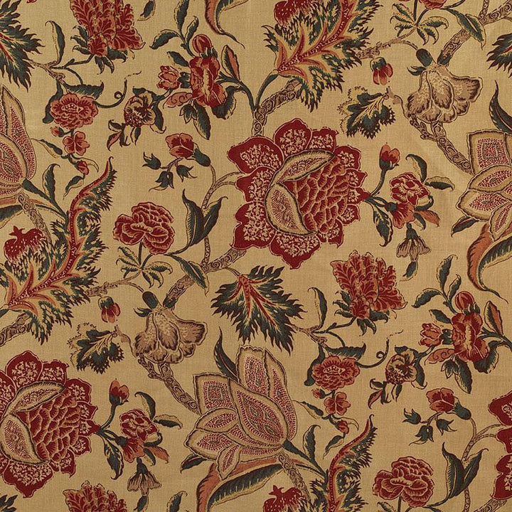 Ceylon Floral Vine Document 174340 by Schumacher Designer Fabric Classic Prints 18.0" - Swanky Fabrics -