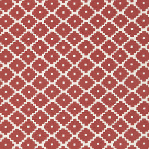Schumacher Fabric Ziggurat Ruby 174484