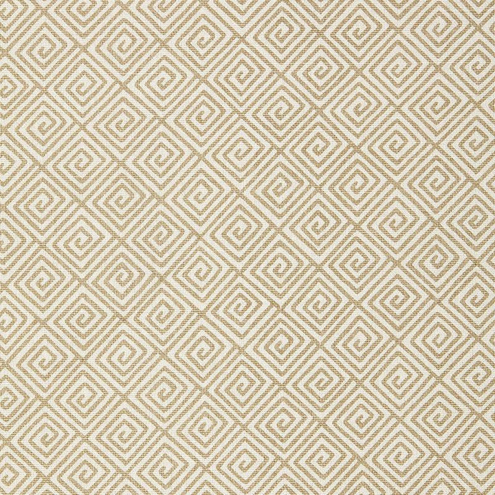 Greek Key Sand 174500 by Schumacher Designer Fabric Tessera 9.0" - Swanky Fabrics -
