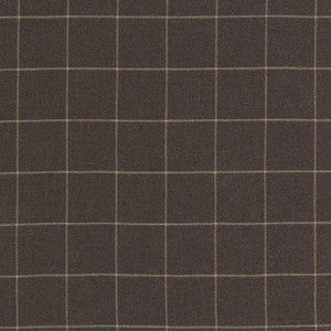 Schumacher Fabric Bancroft Wool Plaid Sable 66770