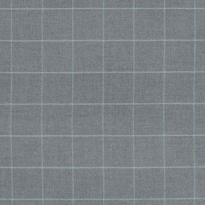 Bancroft Wool Plaid Oxford Grey 66773 by Schumacher Designer Fabric Luxe Lodge 4.0" - Swanky Fabrics -