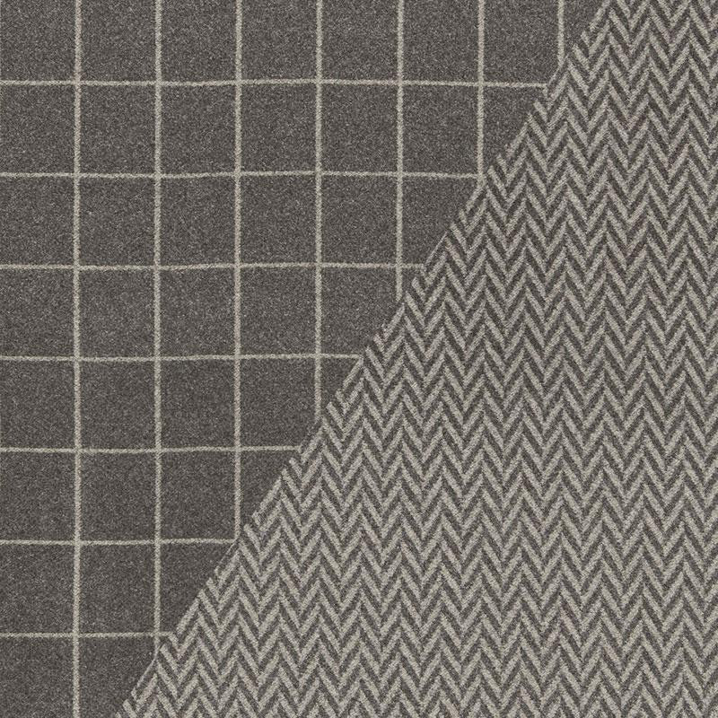 Colorado Charcoal / Nickel 66652 by Schumacher Designer Fabric Luxe Lodge 2.75" - Swanky Fabrics -