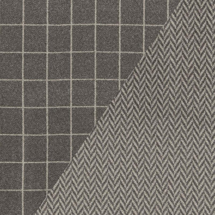 Colorado Charcoal / Nickel 66652 by Schumacher Designer Fabric Luxe Lodge 2.75" - Swanky Fabrics -