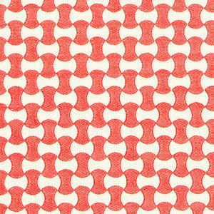 Schumacher Fabric Nolita Embroidery Coral 67112
