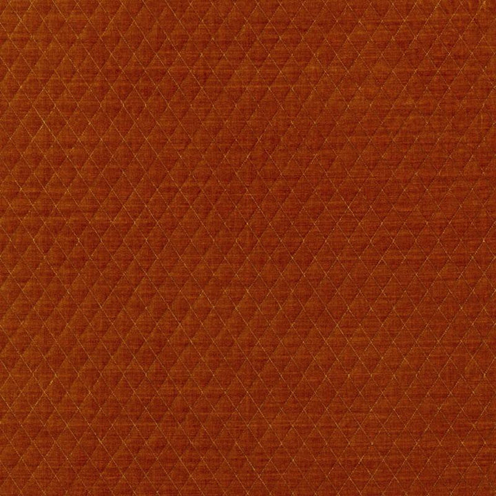 Paley Quilted Velvet Chinese Orange 66925 by Schumacher Designer Fabric Chroma 1.0" - Swanky Fabrics -