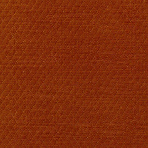 Schumacher Fabric Paley Quilted Velvet Chinese Orange 66925