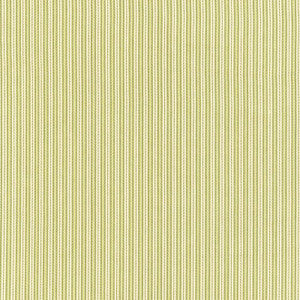 Schumacher Fabric Baker Cotton Stripe Ivory /Pear /Sage 63001