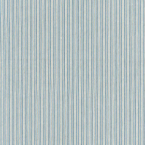 Schumacher Fabric Baker Cotton Stripe Ivory/Chambray/Indigo 63003