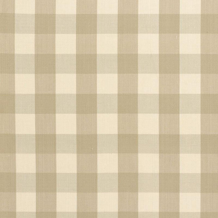Camden Cotton Check Beige 63031 by Schumacher Designer Fabric Revisits Of Popular Patterns 3.0" - Swanky Fabrics -