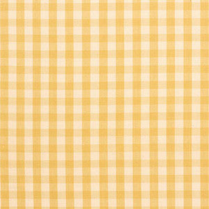 Schumacher Fabric Elton Cotton Check Straw 63052
