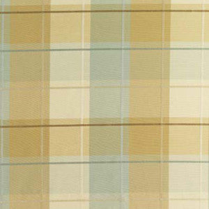 Schumacher Fabric Coin Silk Plaid Aqua 63361