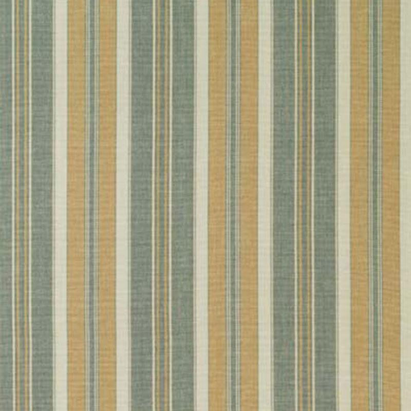 Hudson Stripe Aqua 63432 by Schumacher Designer Fabric Chroma 4.62" - Swanky Fabrics -