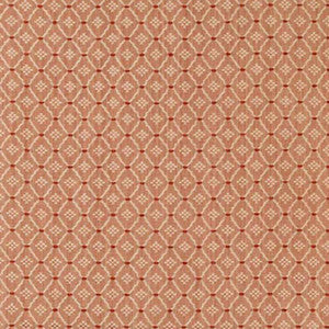 Schumacher Fabric Clifton Cotton Strie Coral 63523