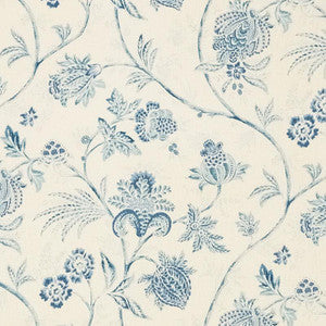 Schumacher Fabric Chinoiserie Vine China Blue 176490