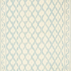 Schumacher Fabric Santa Monica Ikat China Blue 176501