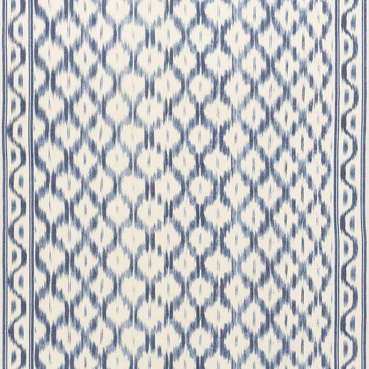 Santa Monica Ikat Indigo 176502 by Schumacher Designer Fabric Mark D. Sikes 52.75" - Swanky Fabrics -