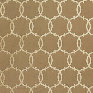 Schumacher Fabric Silk Tracery Mocha 63710