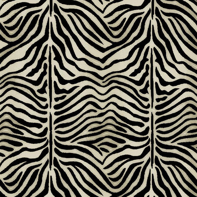 Ze'Bre Pingl Java/Ivory 43492 by Schumacher Designer Fabric Animal Prints & Wovens 25.75" - Swanky Fabrics -