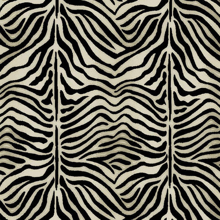 Ze'Bre Pingl Java/Ivory 43492 by Schumacher Designer Fabric Animal Prints & Wovens 25.75" - Swanky Fabrics -