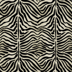 Schumacher Fabric Ze'Bre Pingl Java/Ivory 43492
