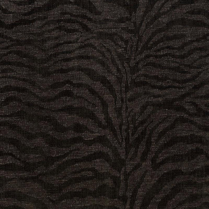 Tiger Chenille Charcoal 70512 by Schumacher Designer Fabric Animal Prints & Wovens 26.0" - Swanky Fabrics -