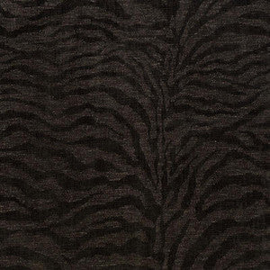 Schumacher Fabric Tiger Chenille Charcoal 70512
