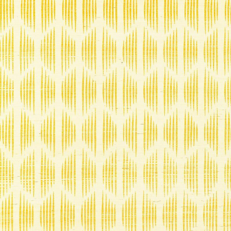 Ovington Sisal Yellow 5008270 by Schumacher Designer Wallpaper Aunaturel 33.38" - Swanky Fabrics -