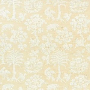 Schumacher Wallpaper Woodland Silhouette Sisal Ivory 5008280