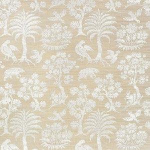 Schumacher Wallpaper Woodland Silhouette Sisal Fog 5008281