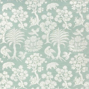 Schumacher Wallpaper Woodland Silhouette Sisal Sky 5008284