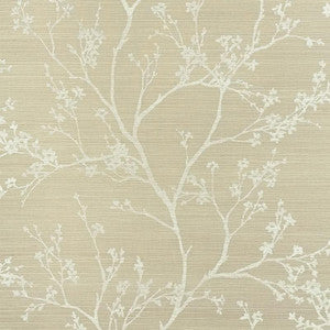 Schumacher Wallpaper Twiggy Sisal Fog 5008291