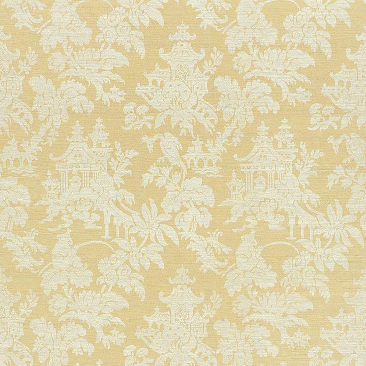 Brighton Sisal Natural 5008320 by Schumacher Designer Wallpaper Shangri-La 16.62" - Swanky Fabrics -