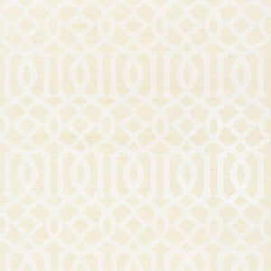 Schumacher Wallpaper Imperial Trellis Sisal Ivory 5008350