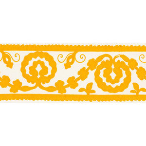 Schumacher Trim Ashbury Tape Yellow 70590