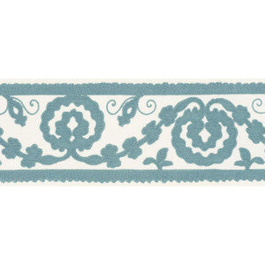 Schumacher Trim Ashbury Tape Sky 70592