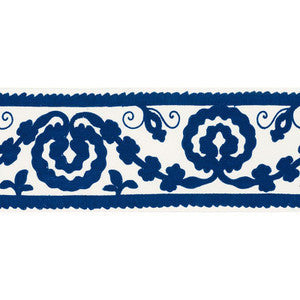 Schumacher Trim Ashbury Tape Blue 70594